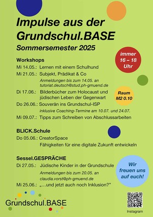 Programm der Grundschul.BASE im SoSe 2025